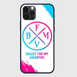 Чехол iPhone 12 Pro Max Bullet For My Valentine neon gradient style