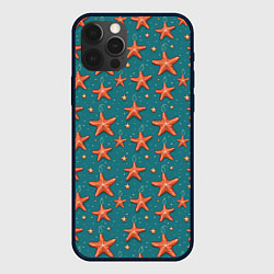 Чехол iPhone 12 Pro Max Морские звезды тоже хотят на ёлку