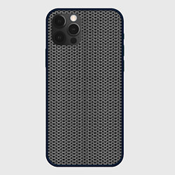 Чехол для iPhone 12 Pro Max Кованная металлическая кольчуга, цвет: 3D-черный