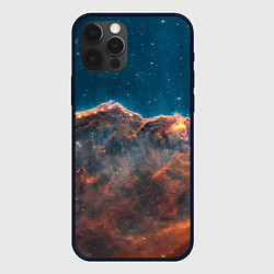 Чехол для iPhone 12 Pro Max Туманность Киля наблюдаемая телескопом Уэбба, цвет: 3D-черный