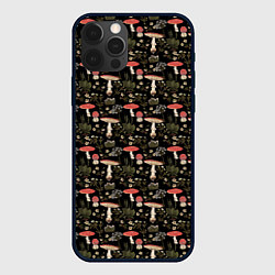 Чехол iPhone 12 Pro Max Goblincore - мухоморы