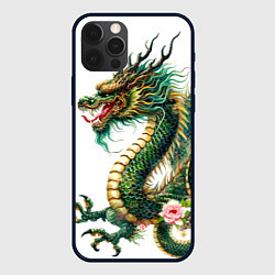 Чехол для iPhone 12 Pro Max Японский дракон - ирезуми искусство, цвет: 3D-черный