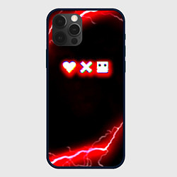 Чехол для iPhone 12 Pro Max Love death robots storm, цвет: 3D-черный