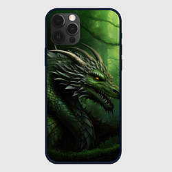 Чехол iPhone 12 Pro Max Зеленый дракон символ 2024