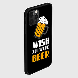 Чехол для iPhone 12 Pro Max Wish you were beer, цвет: 3D-черный — фото 2