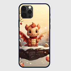 Чехол iPhone 12 Pro Max Новогодний дракон 2024 символ года