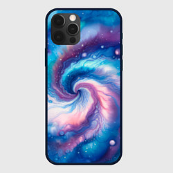 Чехол для iPhone 12 Pro Max Галактический тай-дай, цвет: 3D-черный