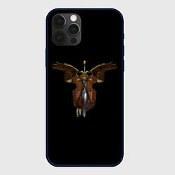 Чехол для iPhone 12 Pro Max Вархаммер - щит и меч, цвет: 3D-черный