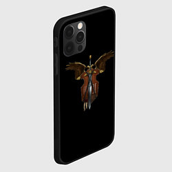 Чехол для iPhone 12 Pro Max Вархаммер - щит и меч, цвет: 3D-черный — фото 2