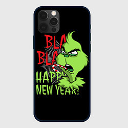 Чехол для iPhone 12 Pro Max Grinch - happy New Year, цвет: 3D-черный