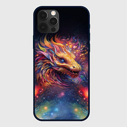 Чехол для iPhone 12 Pro Max Космический дракон - символ года, цвет: 3D-черный