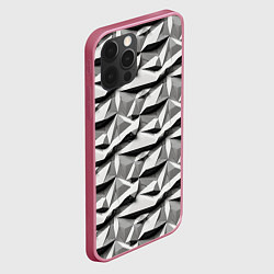 Чехол для iPhone 12 Pro Max Камни, цвет: 3D-малиновый — фото 2