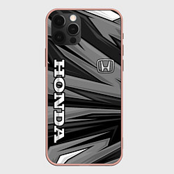 Чехол iPhone 12 Pro Max Honda - монохромный спортивный