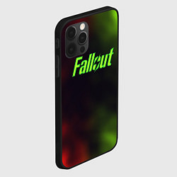 Чехол для iPhone 12 Pro Max Fallout fire gradient, цвет: 3D-черный — фото 2