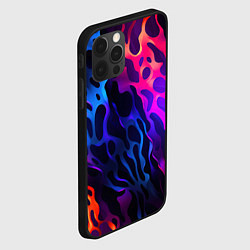 Чехол для iPhone 12 Pro Max Камуфляж из ярких красок, цвет: 3D-черный — фото 2