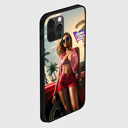 Чехол для iPhone 12 Pro Max Девушка GTA 6, цвет: 3D-черный — фото 2