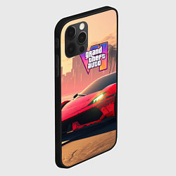 Чехол для iPhone 12 Pro Max GTA 6 спортивное авто, цвет: 3D-черный — фото 2