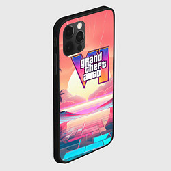 Чехол для iPhone 12 Pro Max GTA 6 retro abstract, цвет: 3D-черный — фото 2