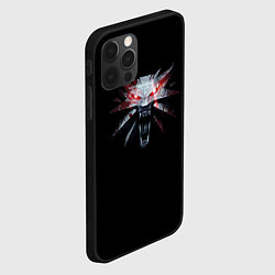 Чехол для iPhone 12 Pro Max The Witcher logo game, цвет: 3D-черный — фото 2