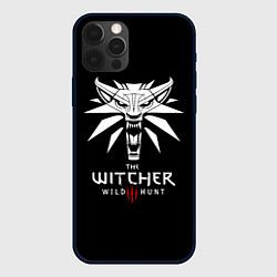 Чехол iPhone 12 Pro Max The Witcher белое лого гейм
