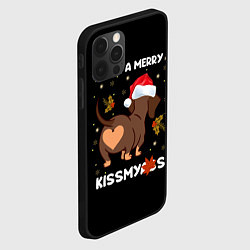 Чехол для iPhone 12 Pro Max Have a merry kissmyass, цвет: 3D-черный — фото 2
