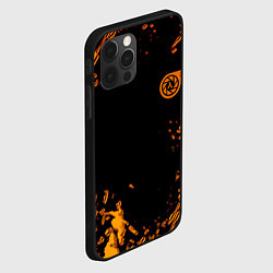 Чехол для iPhone 12 Pro Max Half life orange splash city 17, цвет: 3D-черный — фото 2