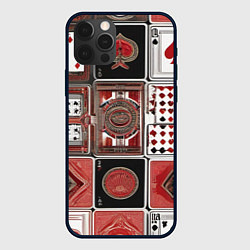 Чехол для iPhone 12 Pro Max Покерный гений, цвет: 3D-черный