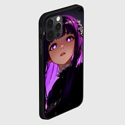 Чехол для iPhone 12 Pro Max Ферн: Темное освещенеие, цвет: 3D-черный — фото 2