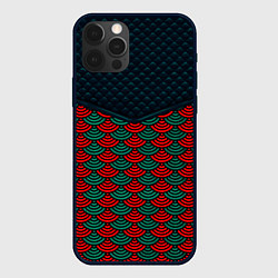 Чехол для iPhone 12 Pro Max Стёжка: драконья чешуя, цвет: 3D-черный