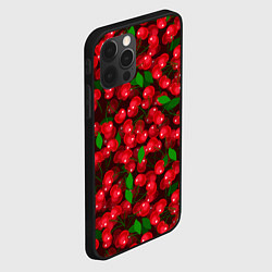 Чехол для iPhone 12 Pro Max Красная спелая вишня, цвет: 3D-черный — фото 2