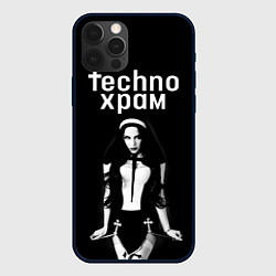 Чехол для iPhone 12 Pro Max Techno храм дерзкая монашка, цвет: 3D-черный