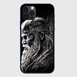 Чехол для iPhone 12 Pro Max Лидер викингов, цвет: 3D-черный