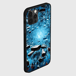 Чехол для iPhone 12 Pro Max Взрыв мелких плит, цвет: 3D-черный — фото 2