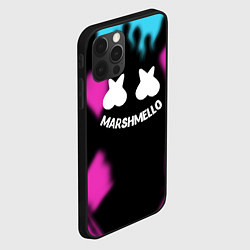 Чехол для iPhone 12 Pro Max Маршмеллоу неон камсток, цвет: 3D-черный — фото 2