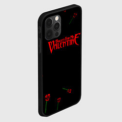 Чехол для iPhone 12 Pro Max Bullet for my valentine rose album, цвет: 3D-черный — фото 2