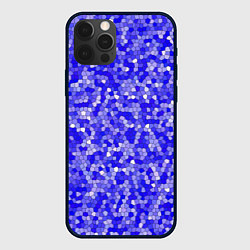 Чехол iPhone 12 Pro Max Сине голубая мозаика