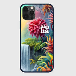 Чехол iPhone 12 Pro Max Гавайские тропические цветы - алоха