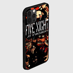 Чехол для iPhone 12 Pro Max Пять ночей с Фредди сборник аниматроников, цвет: 3D-черный — фото 2