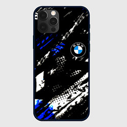 Чехол для iPhone 12 Pro Max BMW stripes color auto sport, цвет: 3D-черный