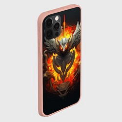 Чехол для iPhone 12 Pro Max Огненный символ орла, цвет: 3D-светло-розовый — фото 2