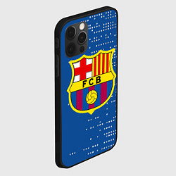 Чехол для iPhone 12 Pro Max Футбольный клуб Барселона - логотип крупный, цвет: 3D-черный — фото 2