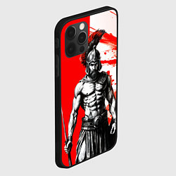 Чехол для iPhone 12 Pro Max Гладиатор Спартак красно белые, цвет: 3D-черный — фото 2