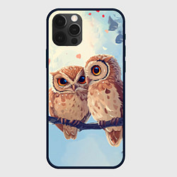 Чехол iPhone 12 Pro Max Влюбленные совы 14 февраля