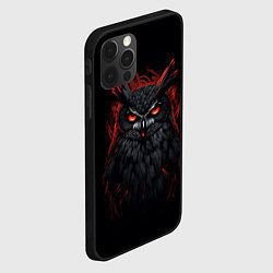 Чехол для iPhone 12 Pro Max Evil owl, цвет: 3D-черный — фото 2