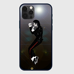 Чехол для iPhone 12 Pro Max Michael Jackson в прыжке, цвет: 3D-черный