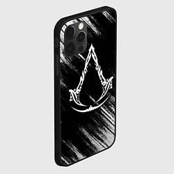 Чехол для iPhone 12 Pro Max Assassins creed Mirage - потертости, цвет: 3D-черный — фото 2