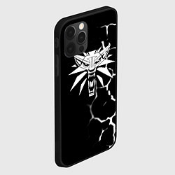 Чехол для iPhone 12 Pro Max The witcher текстура, цвет: 3D-черный — фото 2