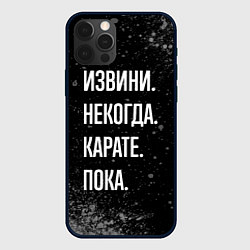 Чехол iPhone 12 Pro Max Извини, некогда, карате - пока