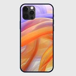 Чехол iPhone 12 Pro Max Оранжевая и синяя абстрактная дуга