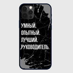 Чехол для iPhone 12 Pro Max Умный опытный лучший: руководитель, цвет: 3D-черный